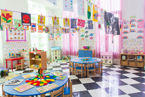 Bright, clean, clutter-free zone for your li'l one’s fun learning